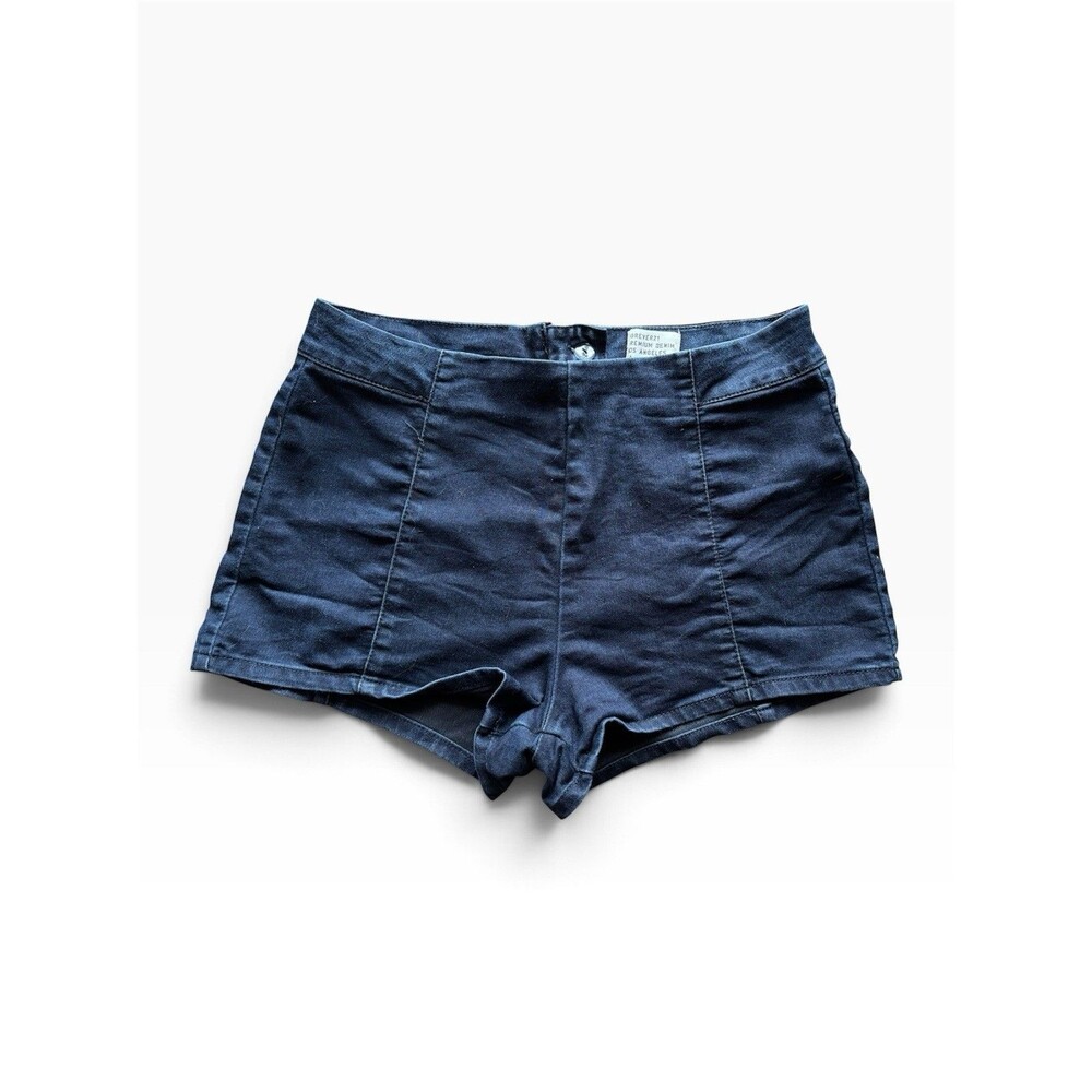 Premium Denim Shorty Shorts Dark Wash Womens Us 30 Y2K Festival Going Out